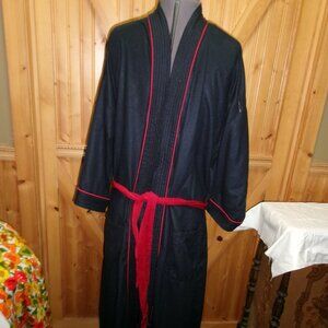Mens rockabilly one sz Puritan USA black red robe mod 70